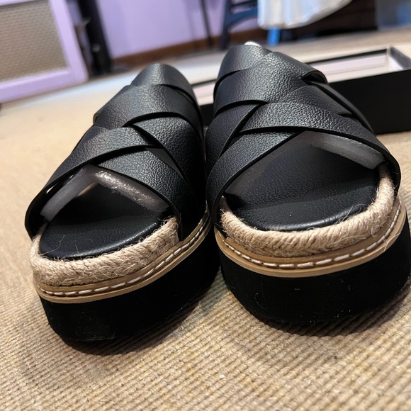 French Connection Size 9 Platform Espadrille Sandals - New in Box - Picture 2 of 13